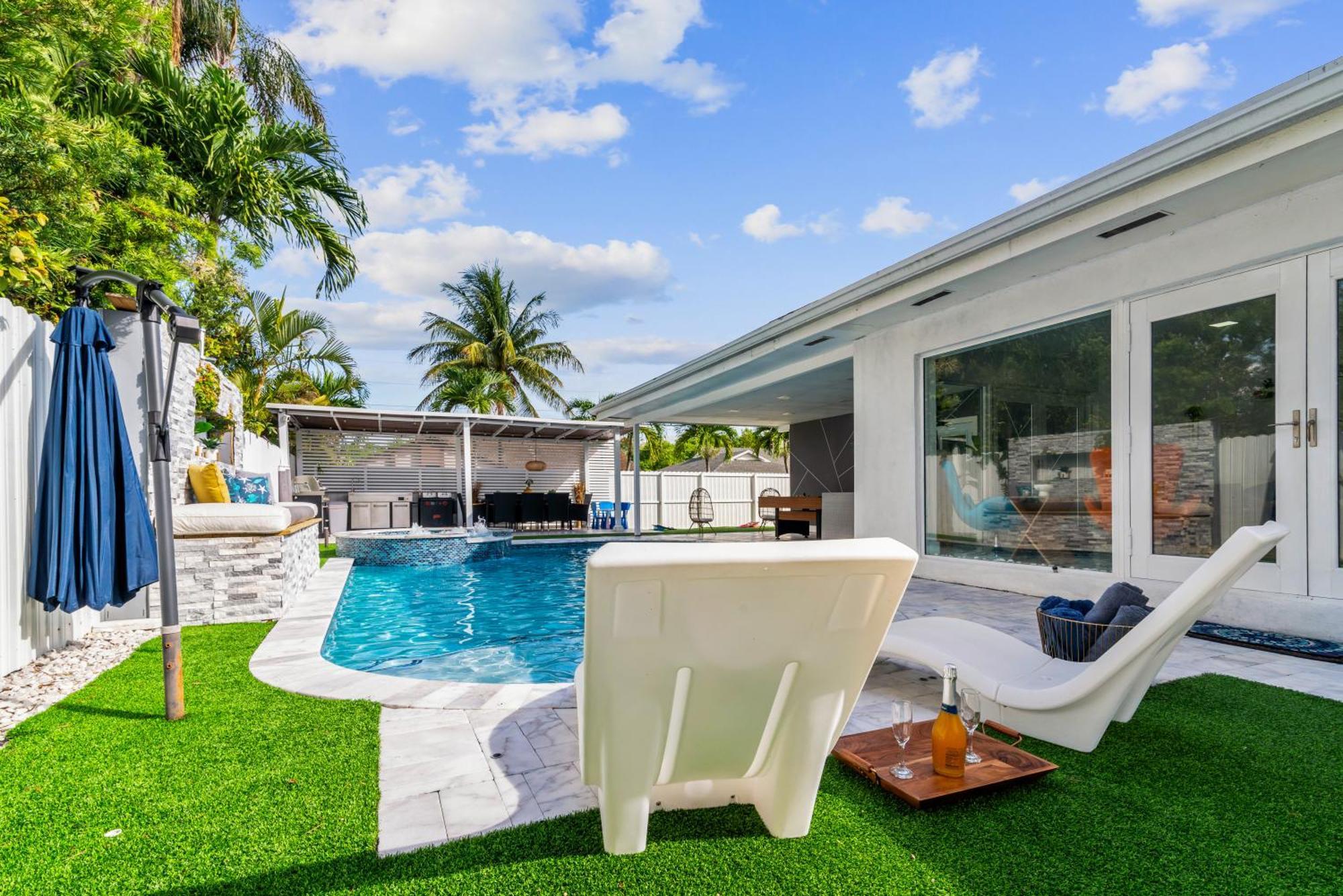 Miami Luxury House W Heated Pool & Jacuzzi Villa Kültér fotó