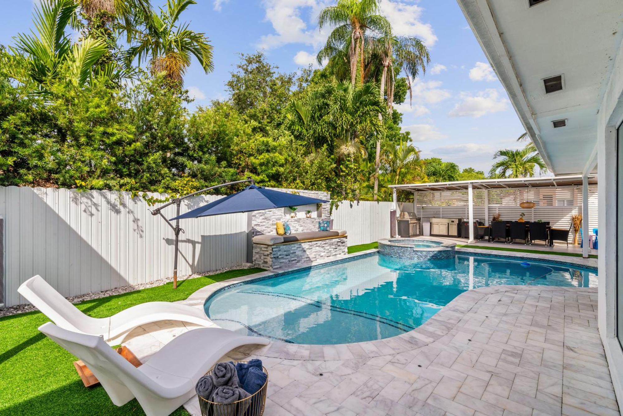 Miami Luxury House W Heated Pool & Jacuzzi Villa Kültér fotó