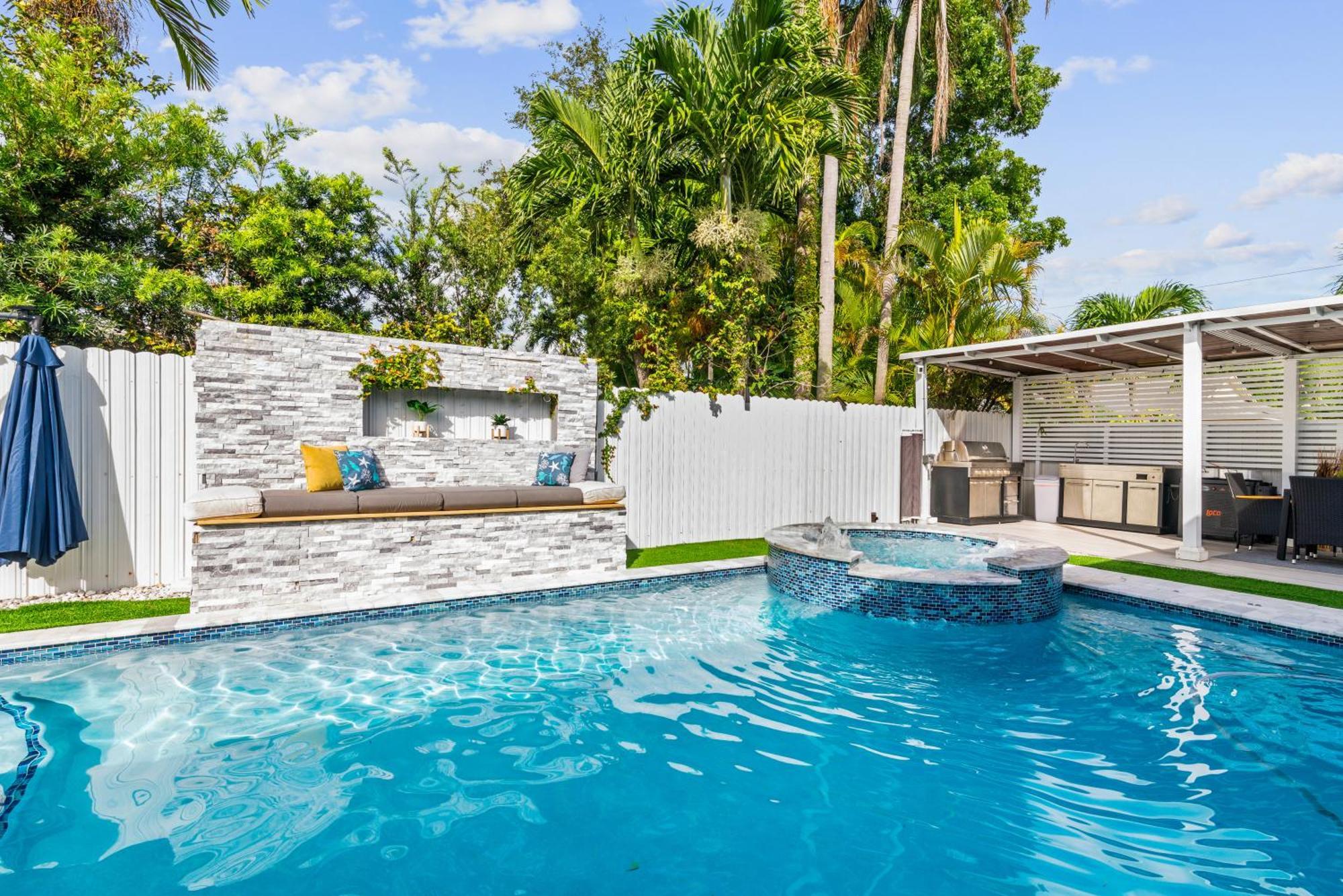 Miami Luxury House W Heated Pool & Jacuzzi Villa Kültér fotó