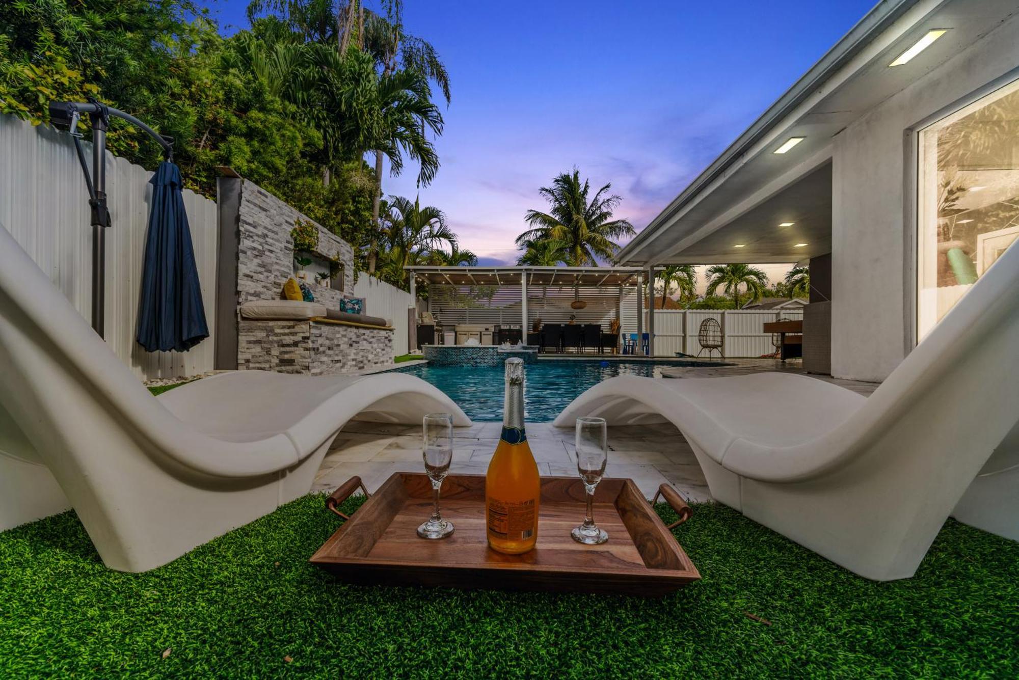 Miami Luxury House W Heated Pool & Jacuzzi Villa Kültér fotó