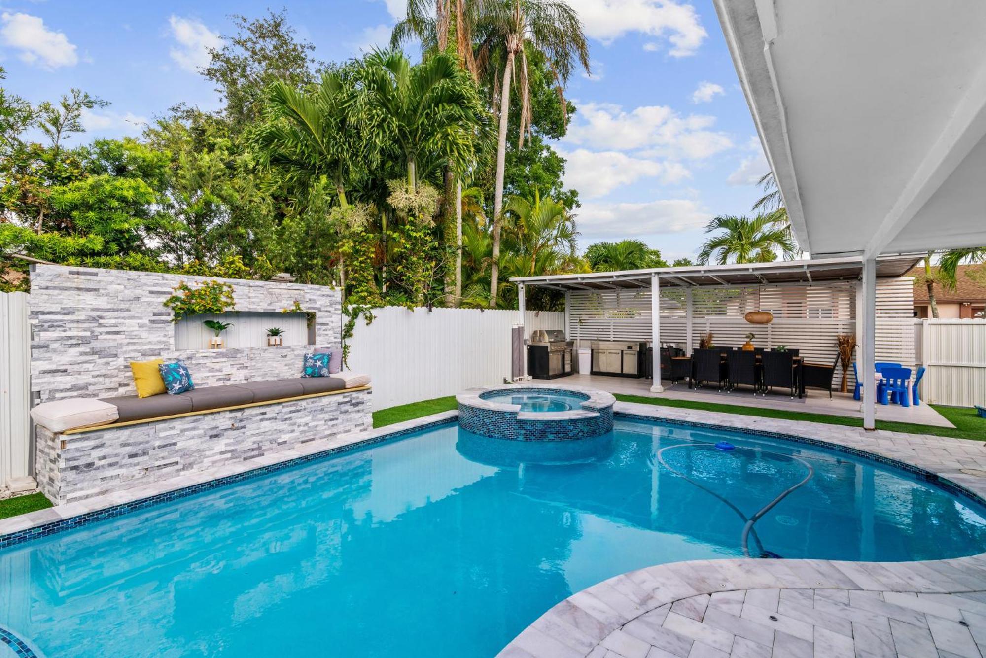 Miami Luxury House W Heated Pool & Jacuzzi Villa Kültér fotó