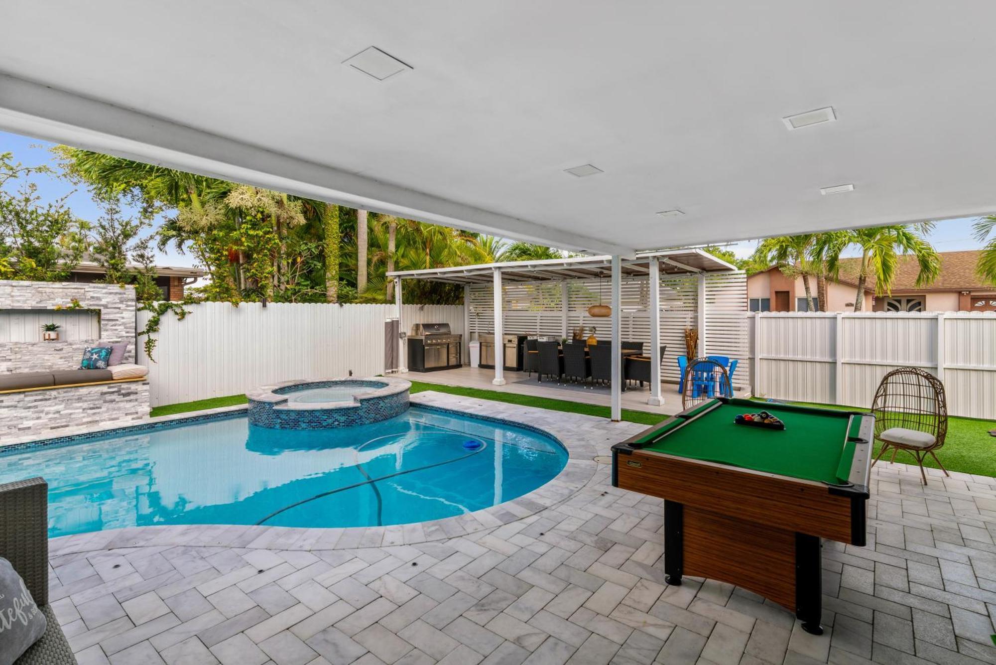 Miami Luxury House W Heated Pool & Jacuzzi Villa Kültér fotó